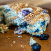 Blueberry Crumble Protein Cake